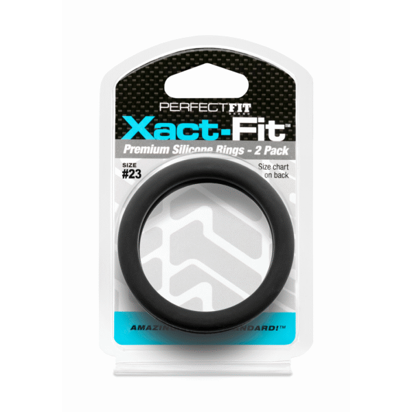 Anello fallico PerfectFit Xact Fit, confezione da 2, misura 23