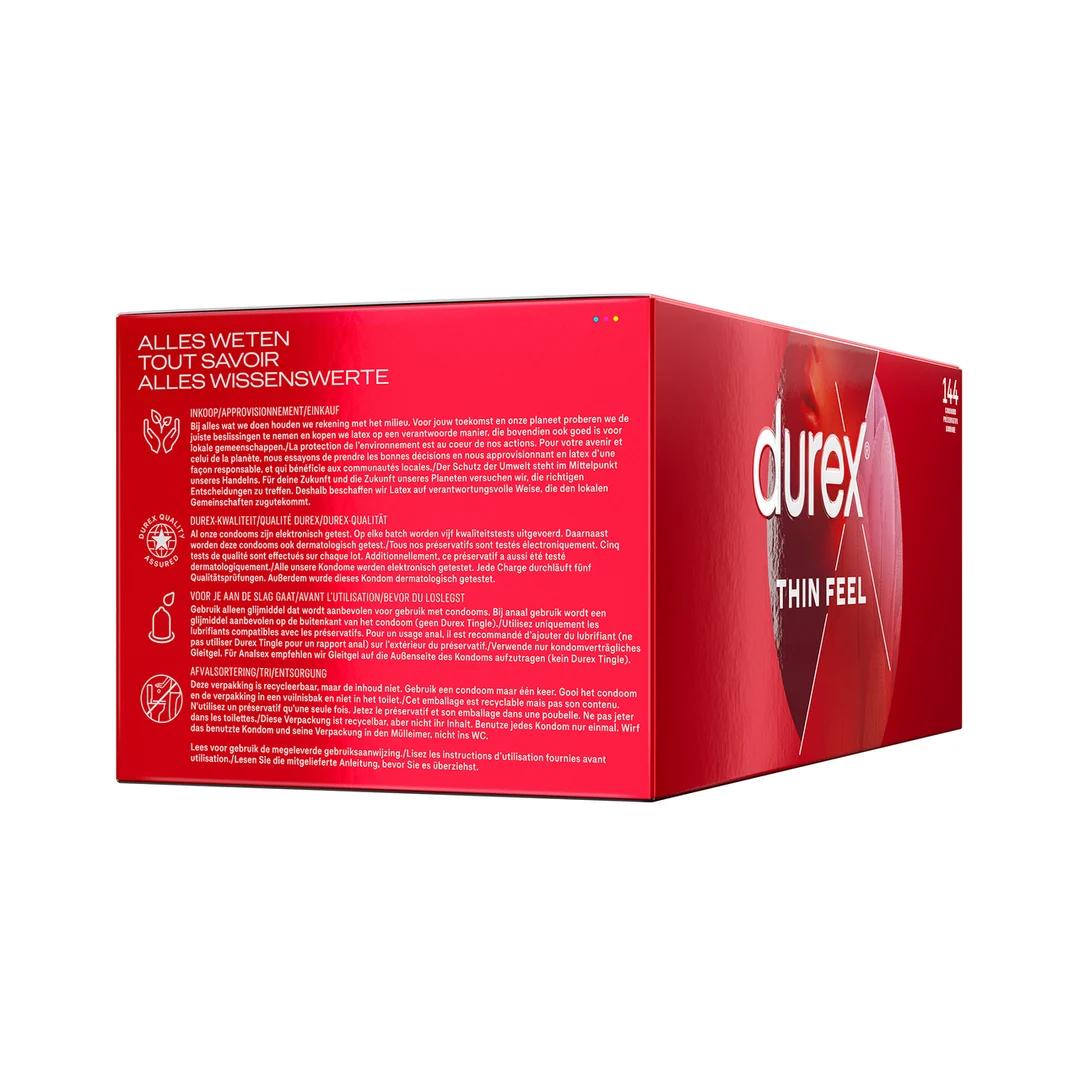 Preservativi Durex Thin Feel, 144 pezzi - immagine 2