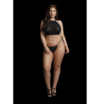 Completo lingerie sexy plus size con apertura sul cavallo, per un look da festa – LIN - immagine 4