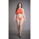 Completo lingerie sexy plus size con apertura sul cavallo, per un look da festa – LIN - immagine 12
