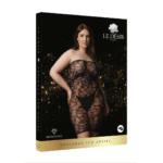 Completo da festa in pizzo con strass e riflessi festosi, per lingerie curvy – LIN