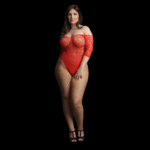 Body in pizzo con strass e spalle scoperte per un glamour curvy – Presents - immagine 4