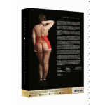 Babydoll sensuale dalle tonalità natalizie rosso intenso, elegante e pensato per le forme curvy – Le Desir - immagine 8