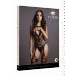 Bodystocking a rete curvy con reggicalze e collo alto - Le Desir - immagine 7