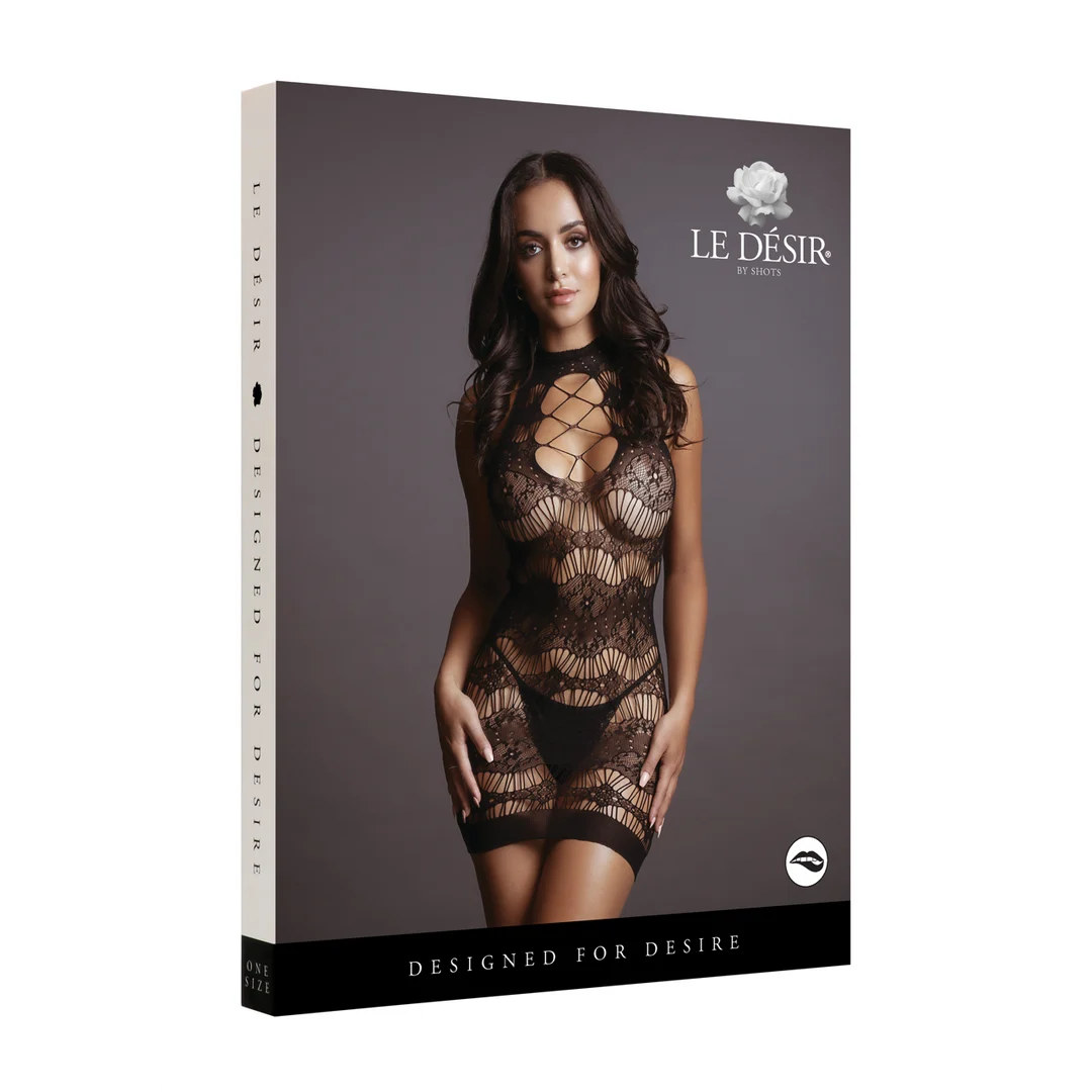 Babydoll in pizzo con scollo incrociato per un look sexy e curvy – Le Desir - immagine 7