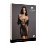 Minidress sexy taglie comode in rete a contrasto per silhouette curvy – LIN - immagine 31