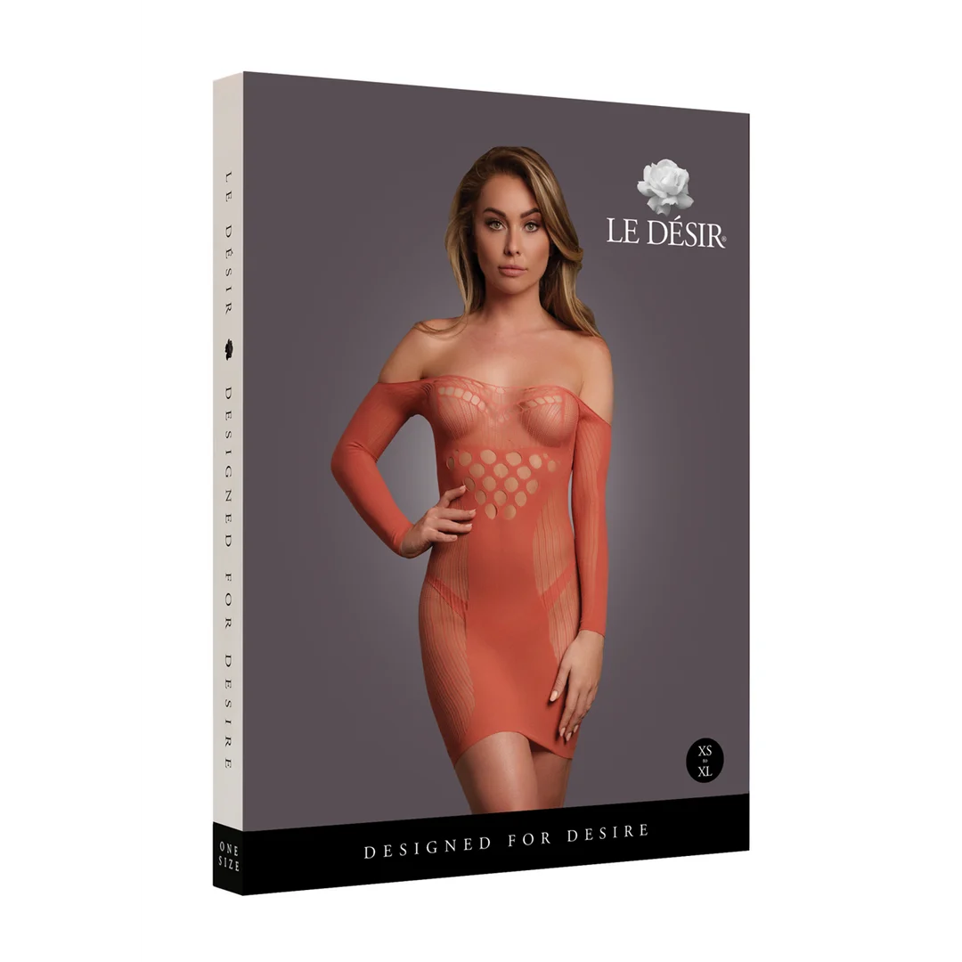 Minidress sexy taglie comode in rete a contrasto per silhouette curvy – LIN - immagine 25