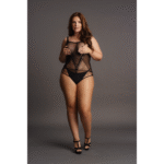 Body curvy con rete a contrasto per un look sensuale e valorizzante – SexyPlus - immagine 4