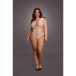 Body curvy con scollo a V e pannelli coprenti per valorizzare le tue forme – LIN - immagine 4