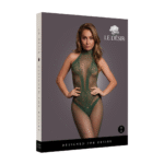 Bodystocking in pizzo a rete con apertura inguinale per un look curvy sensuale - LIN - immagine 25
