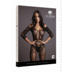 Bodystocking in pizzo a maniche lunghe con cavallo aperto, per silhouette curvy | LIN - immagine 19