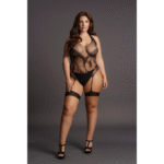 Body curvy con strass e scollo all’americana per un look seducente, SexyPlus - immagine 4