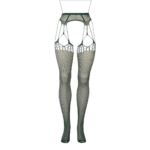 Collant senza cavallo in rete effetto strappato con giarrettiere integrate per look audaci – LIN - immagine 12