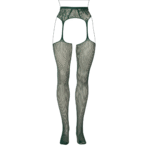 Lingerie sensuale con calze a rete e reggicalze in pizzo per forme morbide – Koning - immagine 6