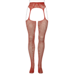Lingerie sensuale con calze a rete e reggicalze in pizzo per forme morbide – Koning - immagine 12