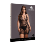 Abito halter dall'effetto corsetto, per un fascino curvy, lingerie sexy XXL – OSX