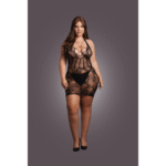 Abito halter dall'effetto corsetto, per un fascino curvy, lingerie sexy XXL – OSX - immagine 3