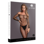 Bodystocking a rete con spalle scoperte per una silhouette curvy, OSX - immagine 7