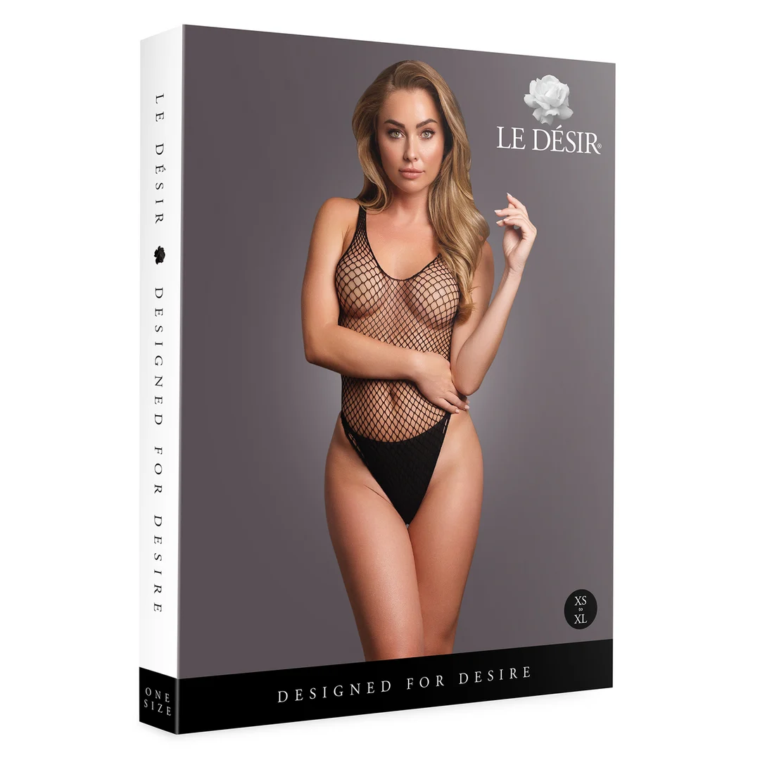 Body lingerie curvy con dettagli in rete, per un look seducente che valorizza le forme – OSX - immagine 7