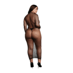 Abito in rete con elegante collo alto, per un look sexy che valorizza le forme curvy – OSX - immagine 3