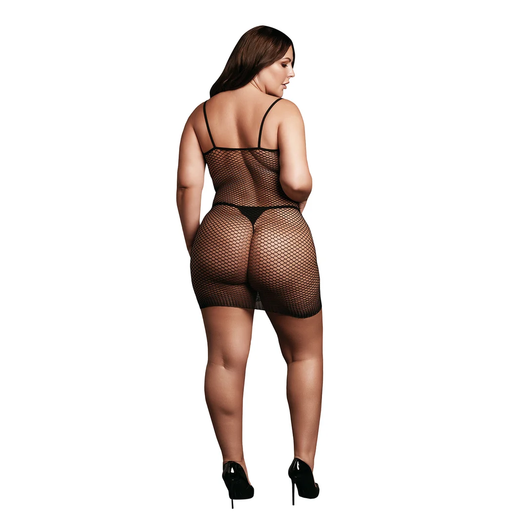 Babydoll a rete con spalline sottili per una seduzione curvy – OSX - immagine 3