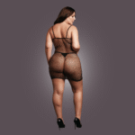 Babydoll a rete con spalline sottili per una seduzione curvy – OSX - immagine 5