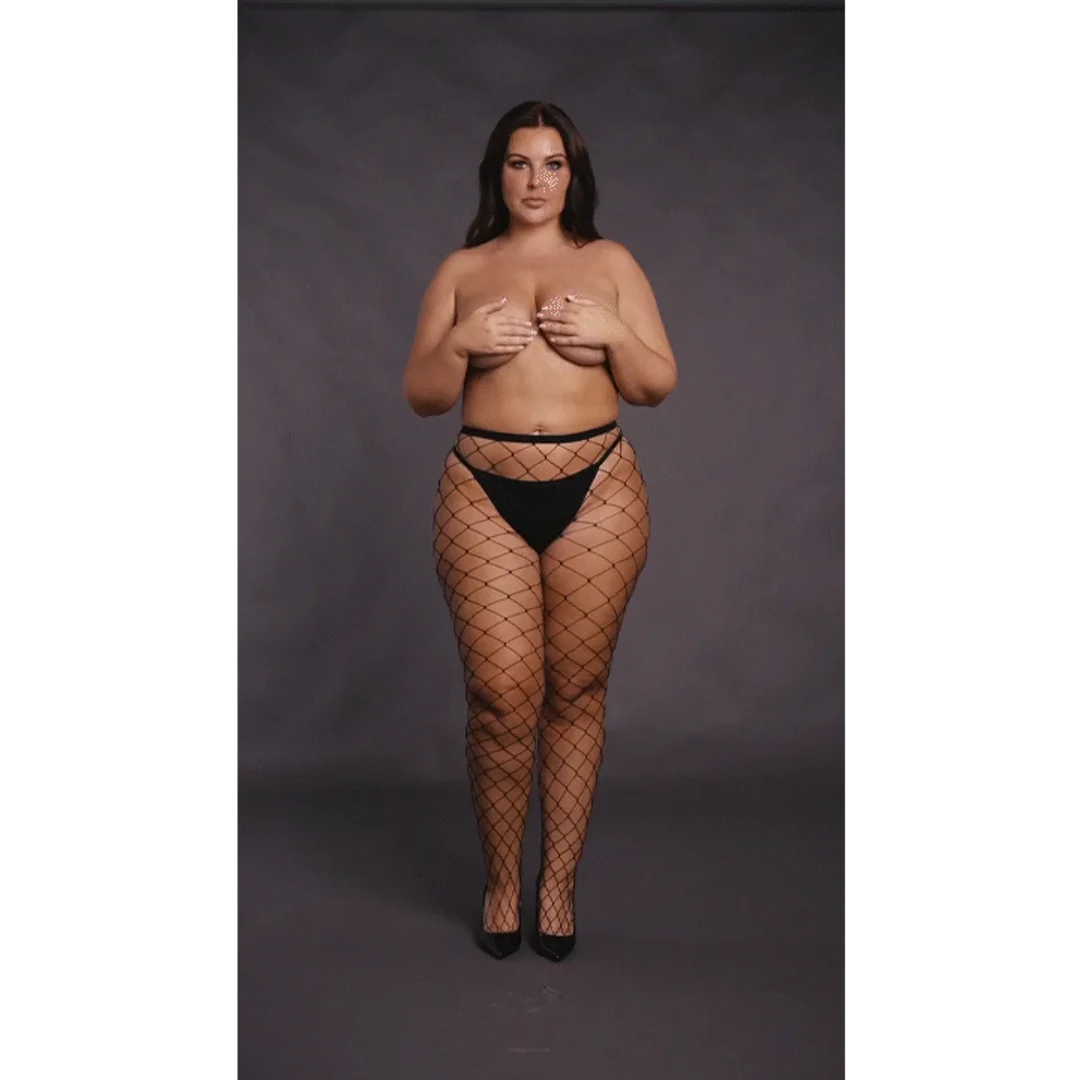 Collant a rete larga per un look curvy seducente | OSX - immagine 6