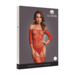 Body stocking lucido con scollo off shoulder per un look curvy seducente | LIN - immagine 13