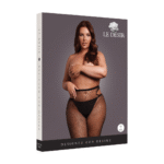 Collant cut out scintillante con glitter dorato per un look curvy seducente – LIN
