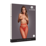 Collant cut out scintillante con glitter dorato per un look curvy seducente – LIN - immagine 13