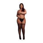Calze autoreggenti con glitter dorati per un glamour curvy – SexyPlus - immagine 4