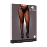 Collant plus size con fantasia a cuori per un look curvy giocoso – LIN
