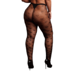 Collant plus size con fantasia a cuori per un look curvy giocoso – LIN - immagine 3