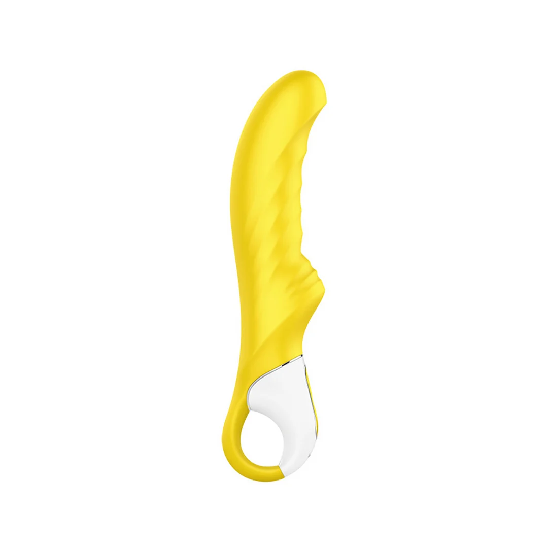 Vibratore per il clitoride Satisfyer dal design curvo – Yummy Sunshine - immagine 3