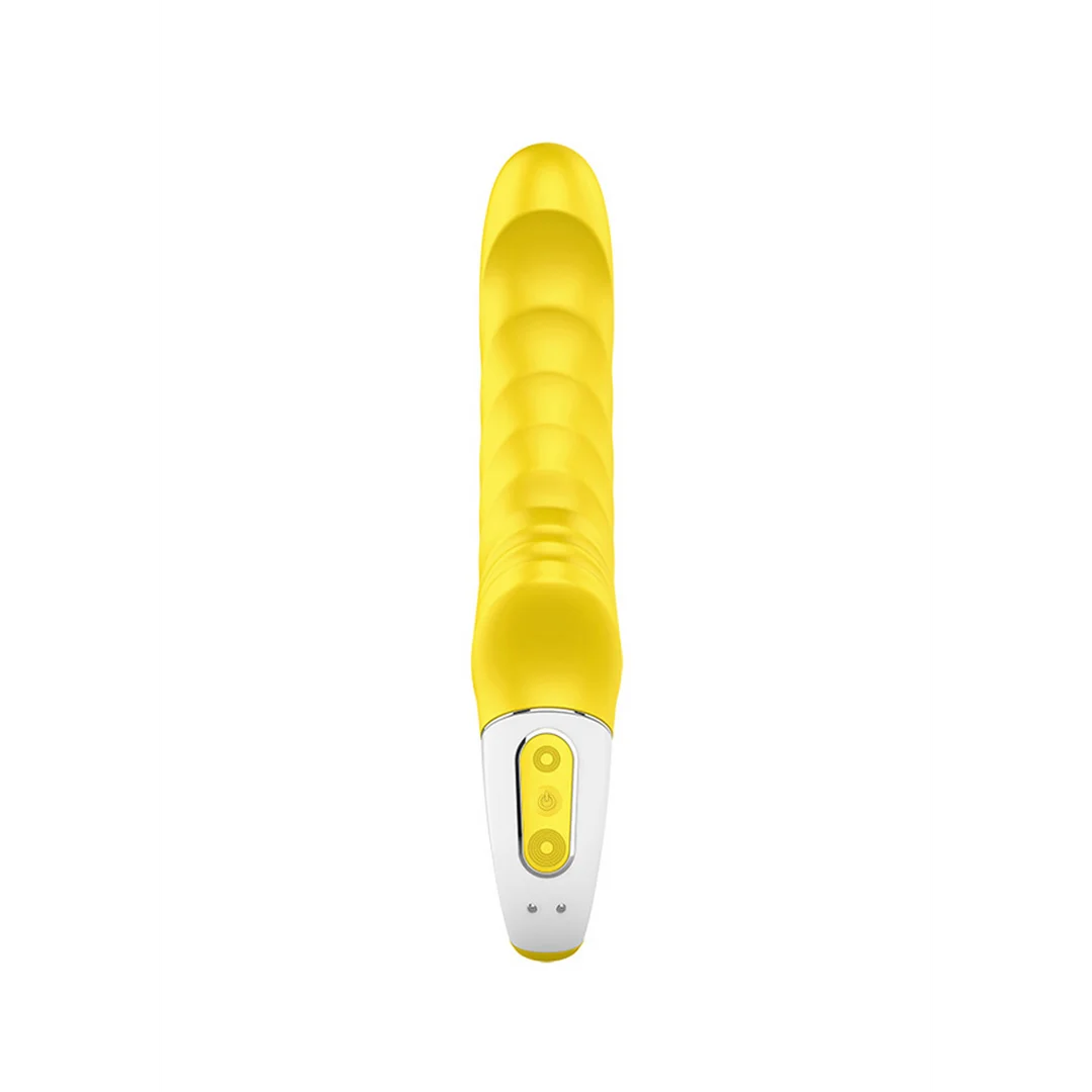 Vibratore per il clitoride Satisfyer dal design curvo – Yummy Sunshine - immagine 4
