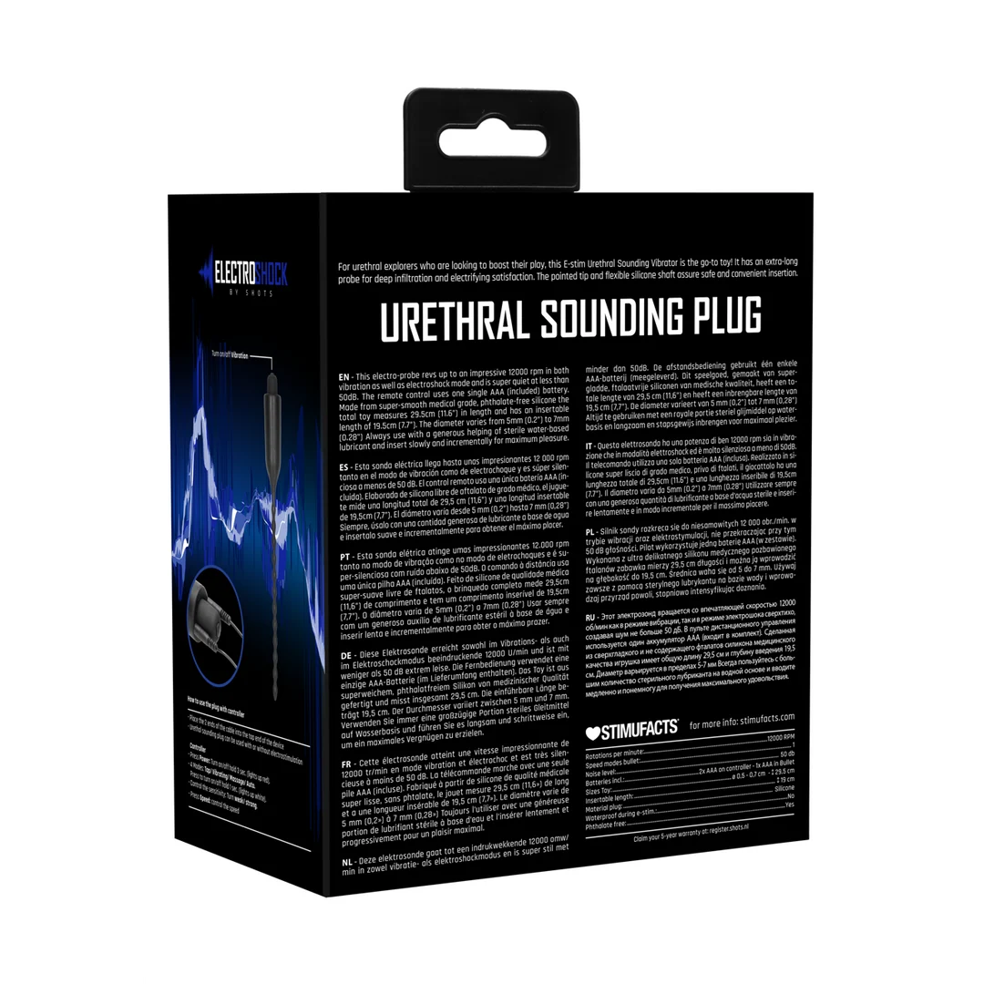 Toy uretrale con telecomando – plug uretrale vibrante E-Stimulation - immagine 2