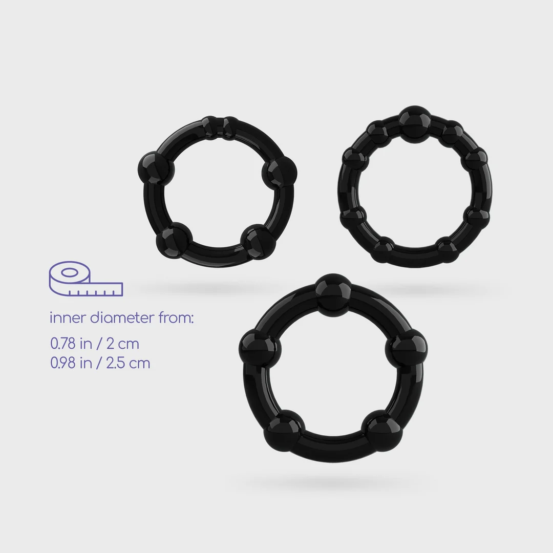 Set di cockring Crushious Triple Bead - immagine 6