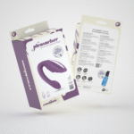 Crushious Pleasuriser vibratore a C ricaricabile con lubrificante, viola