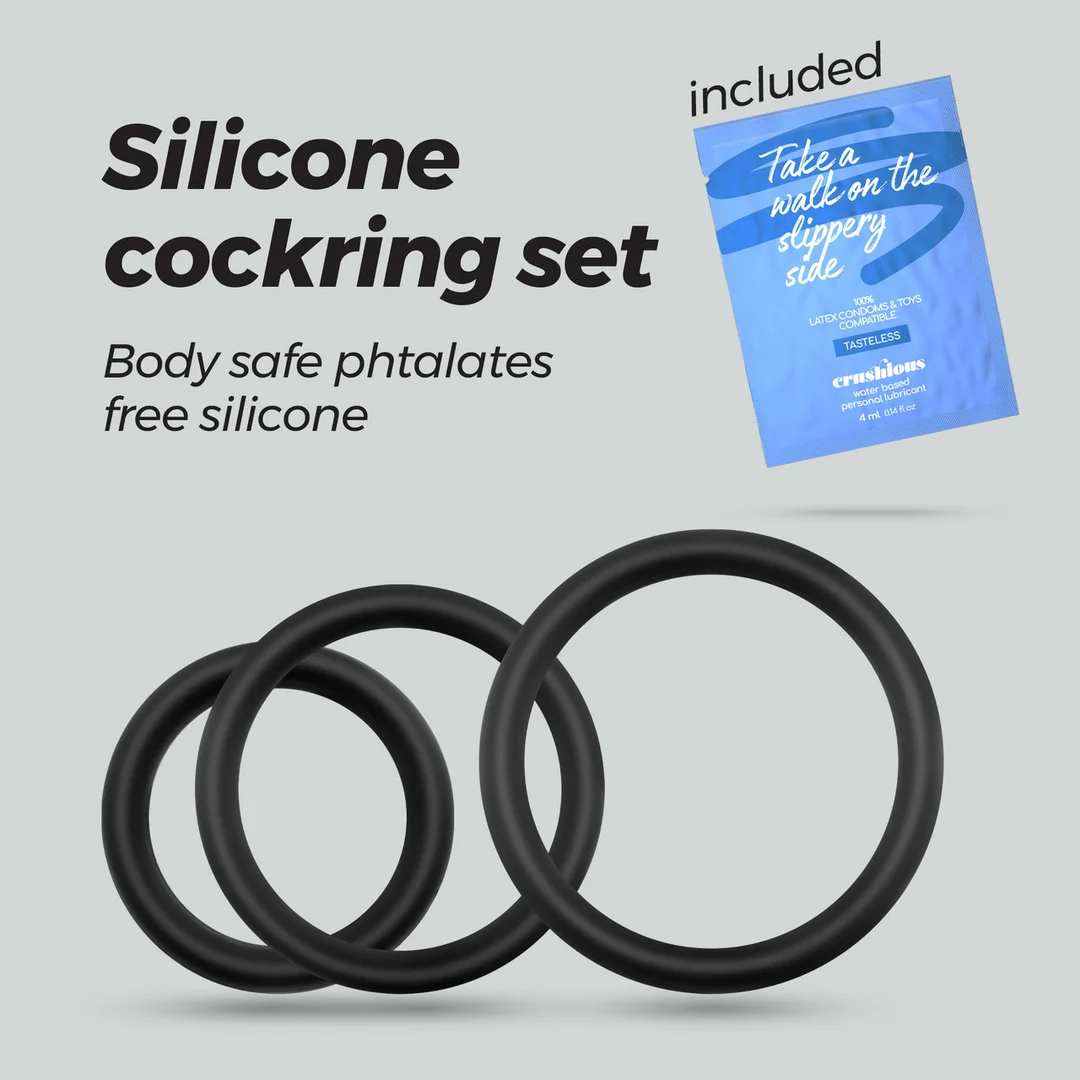 Set di anelli fallici in silicone Bandoleros - immagine 4