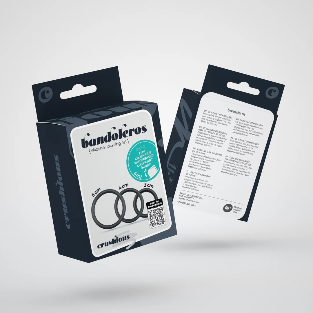 Set di anelli fallici in silicone Bandoleros - immagine 1