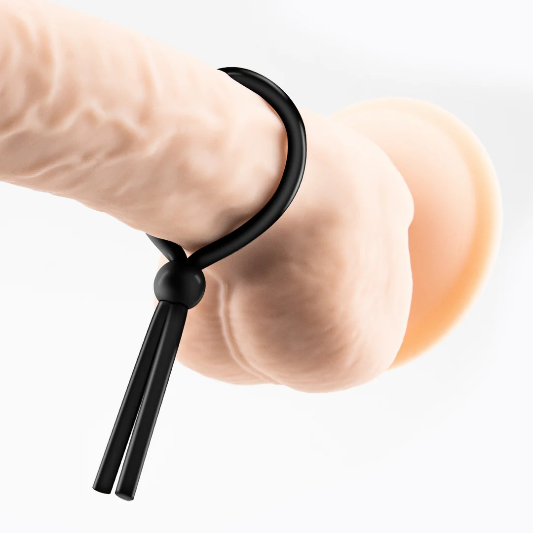 Set di anelli per il pene in silicone Daltons nero - immagine 4