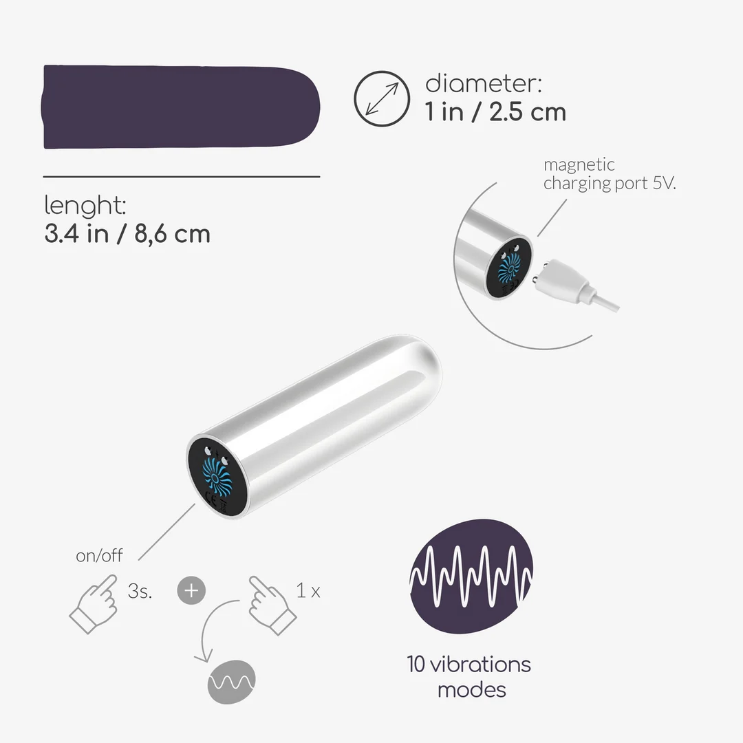 Bullet ricaricabile USB Crushious Quackers - immagine 6