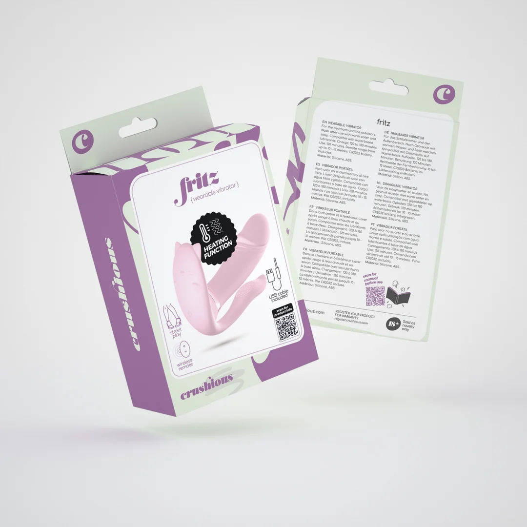 Vibratore da indossare riscaldabile Fritz con telecomando - immagine 7