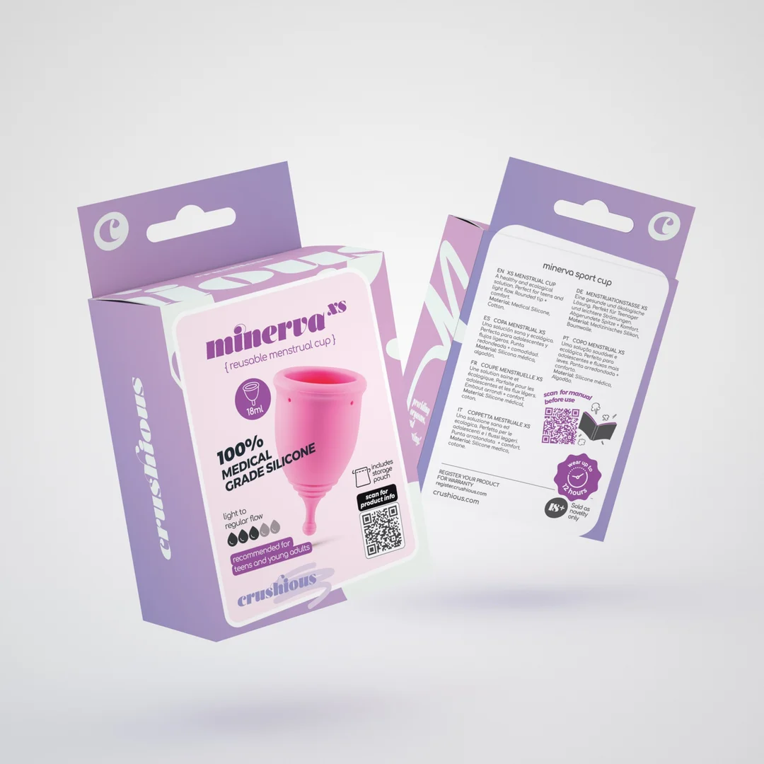 Crushious Minerva coppetta mestruale XS rosa