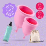 Coppette mestruali Crushious Minerva con sacchetto e detergente per sex toy - immagine 4