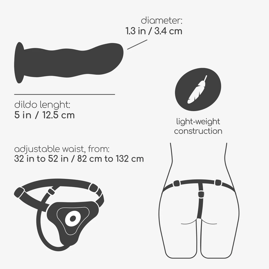 Imbracatura Crushious Snapper con dildo - immagine 5