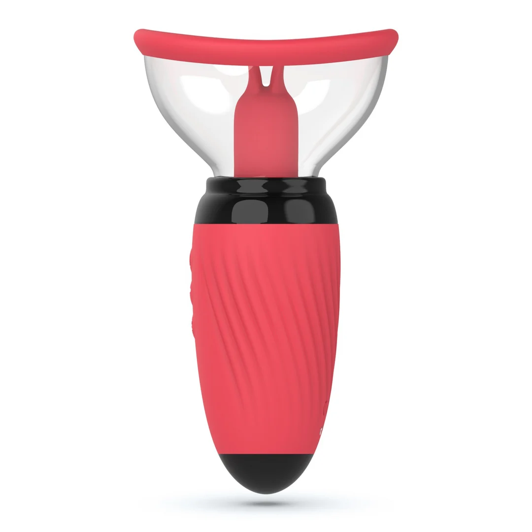 Pompa vibrante e aspirante per vulva Crushious Scarlet - immagine 2