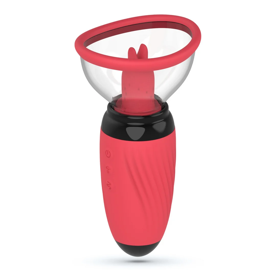 Pompa vibrante e aspirante per vulva Crushious Scarlet - immagine 3