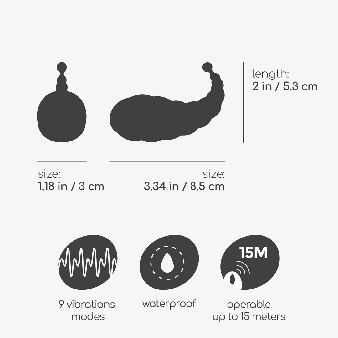 Crushious Cocoon ovetto vibrante ricaricabile con telecomando - immagine 11