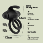 Anello fallico vibrante doppio Crushious Thumper - immagine 6